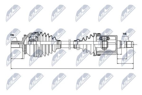 Полуось - NTY NPW-VV-045