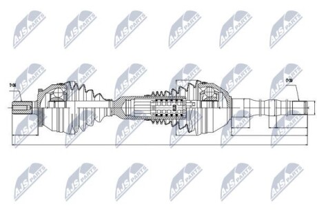 Полуось - NTY NPW-VV-048