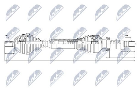 Полуось - NTY NPW-VV-050