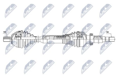 Полуось - (31216448, 31367561, 36001071) NTY NPW-VV-051