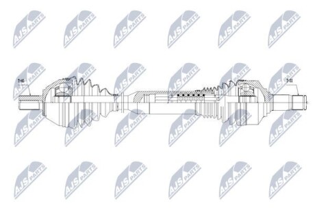 Полуось - NTY NPW-VV-052