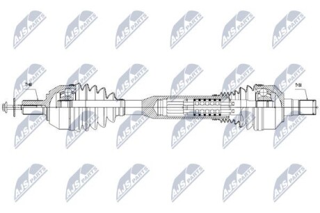 Полуось - NTY NPW-VV-054