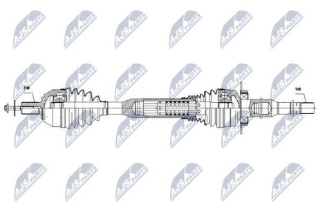 Полуось - NTY NPW-VV-056