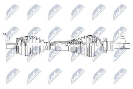 Полуось - NTY NPW-VV-060