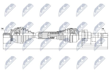 Полуось - NTY NPW-VV-064