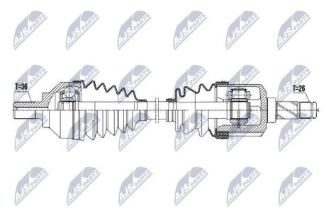 Полуось - NTY NPW-VV-067