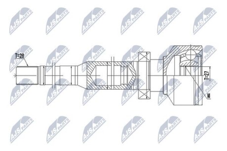 ШРУС НАРУЖНЫЙ - NTY NPW-VV-102