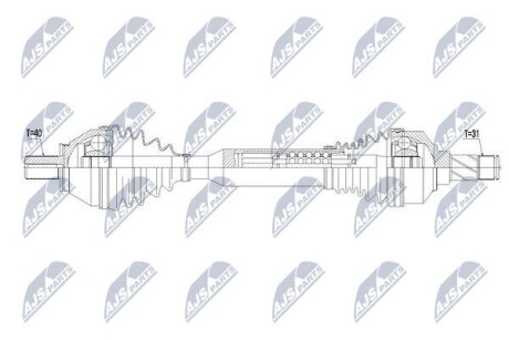 Полуось - NTY NPW-VV-103