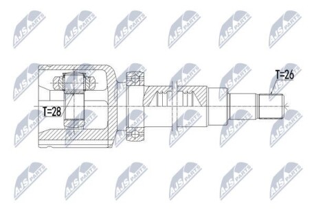 Inner cv joint - NTY NPW-VV-108