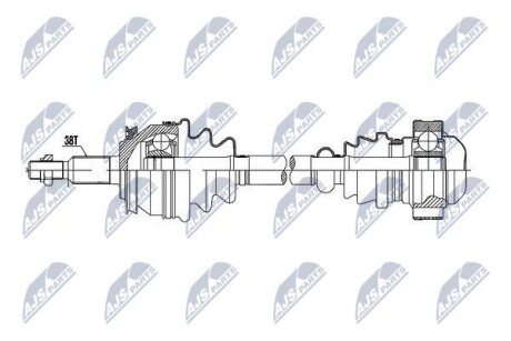 Фото 4 - Напіввісь NTY NPWVW048