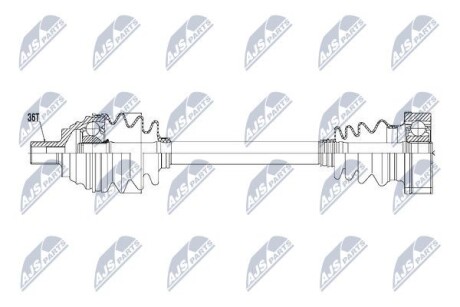 Полуось - NTY NPW-VW-057