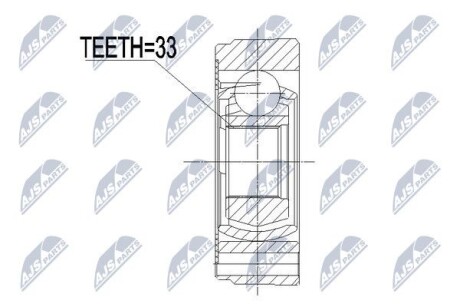 Inner cv joint - NTY NPW-VW-068