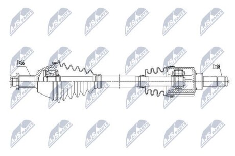 Driveshaft - NTY NPW-VW-073