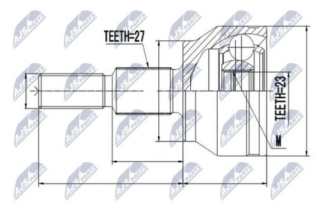 Шрус - (bv6z3b436b, 1692463, 1708356) NTY NPZ-FR-049