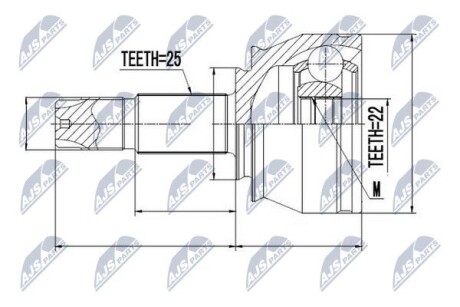 Outer cv joint - NTY NPZ-FT-032