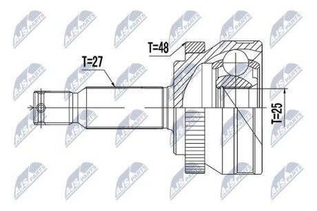 ШРУС НАРУЖНЫЙ - NTY NPZ-HY-517