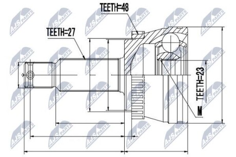 ШРУС НАРУЖНЫЙ - NTY NPZ-HY-528