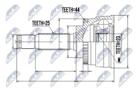 ШРУС НАРУЖНЫЙ - NTY NPZ-HY-533