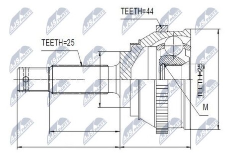 ШРУС НАРУЖНЫЙ - NTY NPZ-HY-545