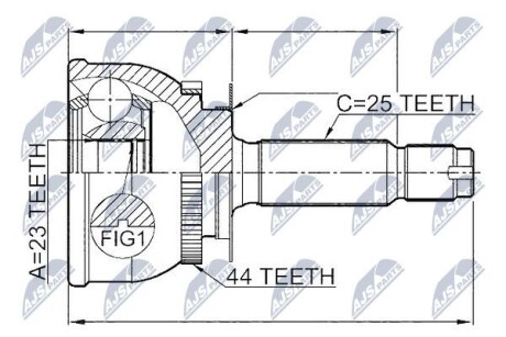 ШРУС НАРУЖНЫЙ - NTY NPZ-HY-549