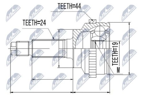 ШРУС НАРУЖНЫЙ - (fa3022510, fa3022510a, fa3022510b) NTY NPZ-MZ-014