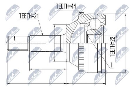 ШРУС НАРУЖНЫЙ - (7701352471) NTY NPZ-RE-010