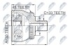 Шарнир равных угловых скоростей - (8D0498099BX, 8D0498099B, 3B0498099A) NTY NPZ-VW-008 (фото 1)