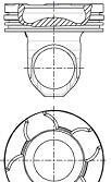 Поршень - NURAL 87-135500-00