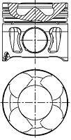 Поршень з кільцями RENAULT 89,00 2,5DCi 16V G9U - NURAL 87-137500-30