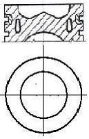 Поршень (діаметр 120мм, STD) VOLVO 7500, 8300, 8500, 9300, 9400, A, B9, FM, FM9 D9A260-D9B340 - NURAL 8714200000