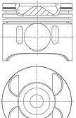 Поршень - NURAL 87-427500-00