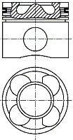 Поршень - NURAL 87-435706-00