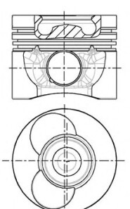 Поршень - NURAL 87-743100-00