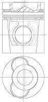 Поршень - NURAL 87-743400-10