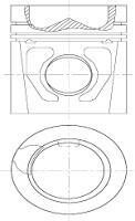 Поршень - NURAL 87-743400-30