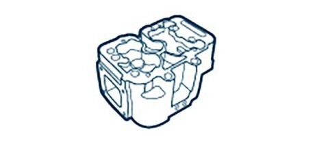 Голівка циліндра - OE Germany 09 0120 B60000