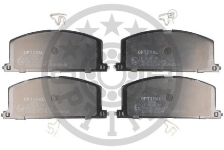 Комплект гальмівних накладок, дискове гальмо - Optimal BP-09348