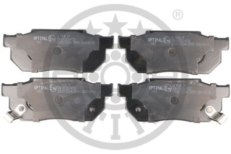 Комплект гальмівних накладок, дискове гальмо - Optimal BP-09401