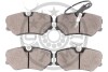 Комплект гальмівних накладок, дискове гальмо - ((425055, 425078, 425087, 425135, 425270)) Optimal BP-09539 (фото 2)