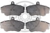 Комплект гальмівних накладок, дискове гальмо - ((3344061, 33440611, 3344787, 33447871)) Optimal BP-09623 (фото 1)