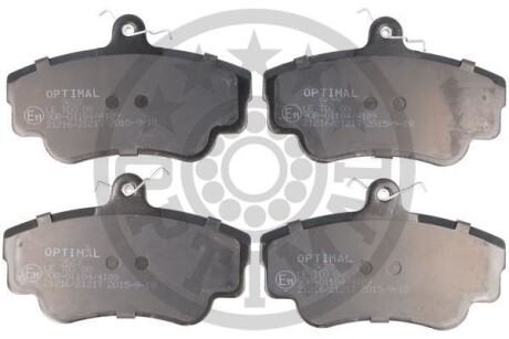 Комплект гальмівних накладок, дискове гальмо - ((3344061, 33440611, 3344787, 33447871)) Optimal BP-09623