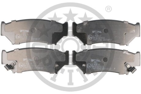 Комплект гальмівних накладок, дискове гальмо - Optimal BP-09767