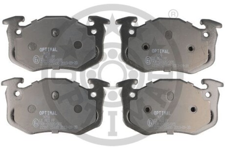Комплект гальмівних накладок, дискове гальмо - ((7701204036)) Optimal BP-09858