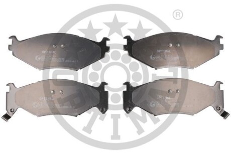 Фото комплект гальмівних накладок, дискове гальмо - ((4423812, 4423822)) Optimal BP-09937 Комплект гальмівних накладок, дискове гальмо - ((4423812, 4423822)) Optimal BP-09937