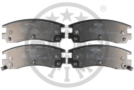 Комплект гальмівних накладок, дискове гальмо - Optimal BP-10191