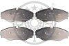 Комплект гальмівних накладок, дискове гальмо - (6025371662) Optimal BP-12112 (фото 1)