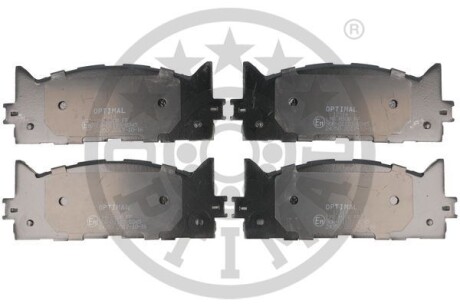 Комплект гальмівних накладок, дискове гальмо - Optimal BP-12314