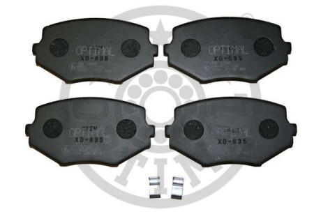 Комплект гальмівних накладок, дискове гальмо - Optimal BP-12326