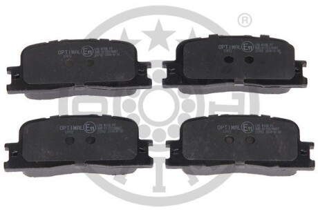 Комплект гальмівних накладок, дискове гальмо - Optimal BP-12412