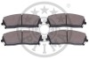 Комплект гальмівних накладок, дискове гальмо - ((05142555AA, 05174001AA, 05174001AC, 51425555AA, 5142555AA)) Optimal BP-12613 (фото 2)